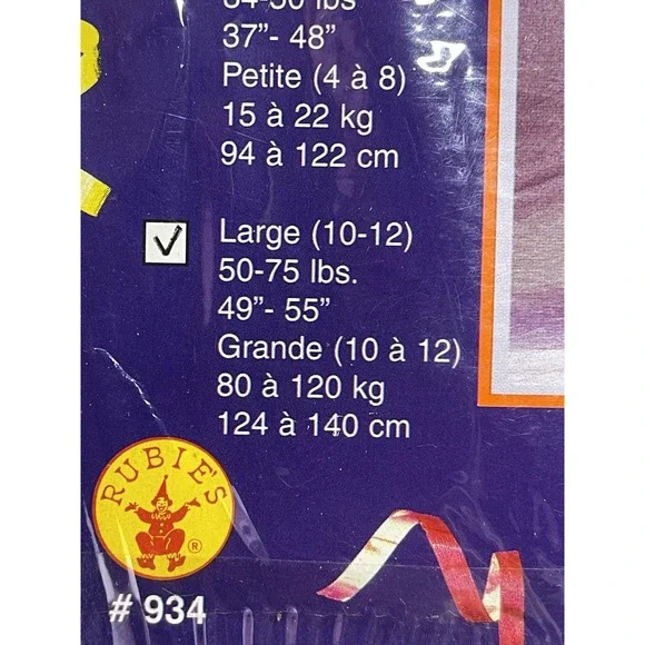 Rubies Lil Tights Orange Spider Child Size‎ Large 49-75lbs - Picture 3 of 3